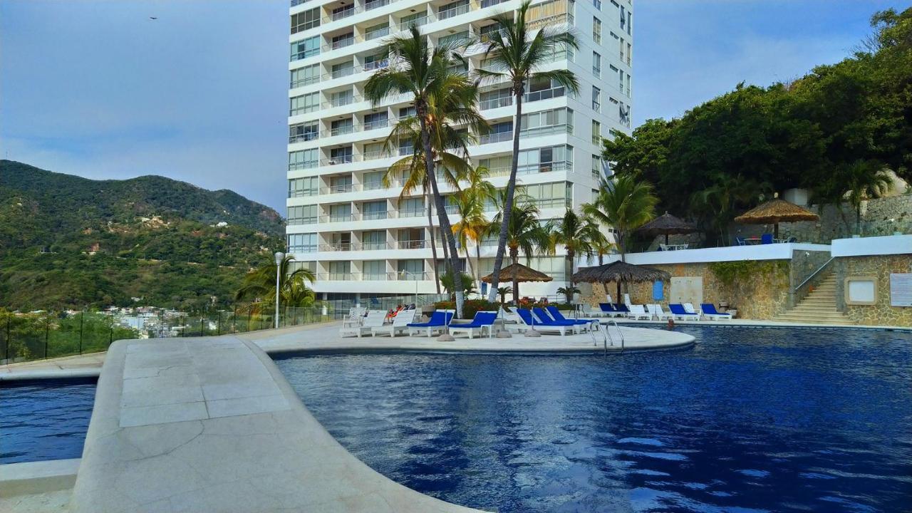 Departamento Con Preciosa Vista Al Mar En Acapulco Diamante Appartement Buitenkant foto